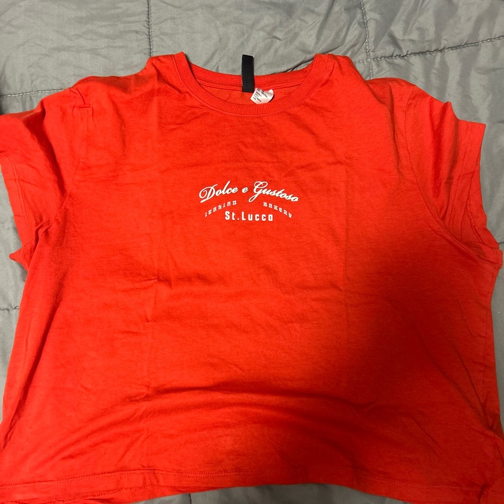 H&M Divided Bold Red Tee